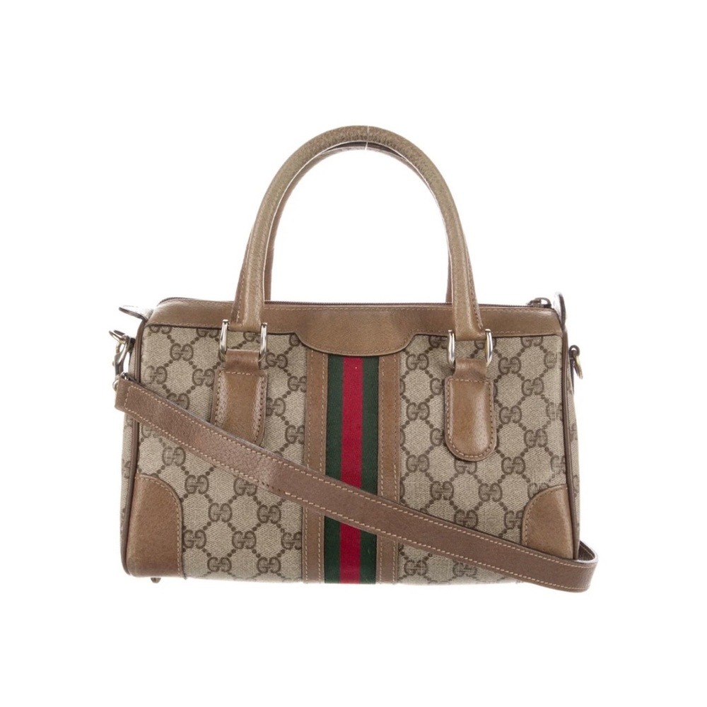 Gucci Vintage GG supreme boston bag 💯 Authentic